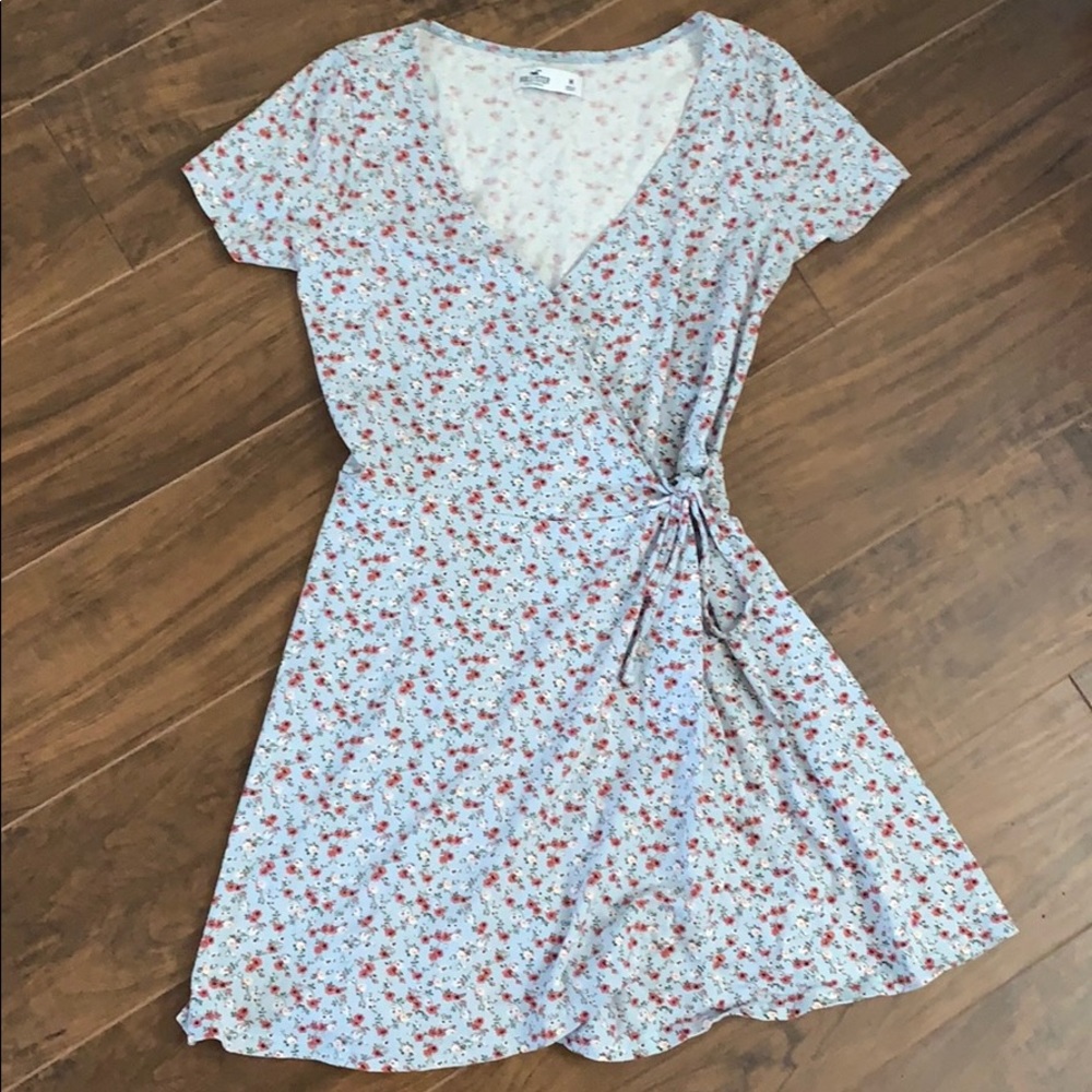 Hollister floral wrap dress